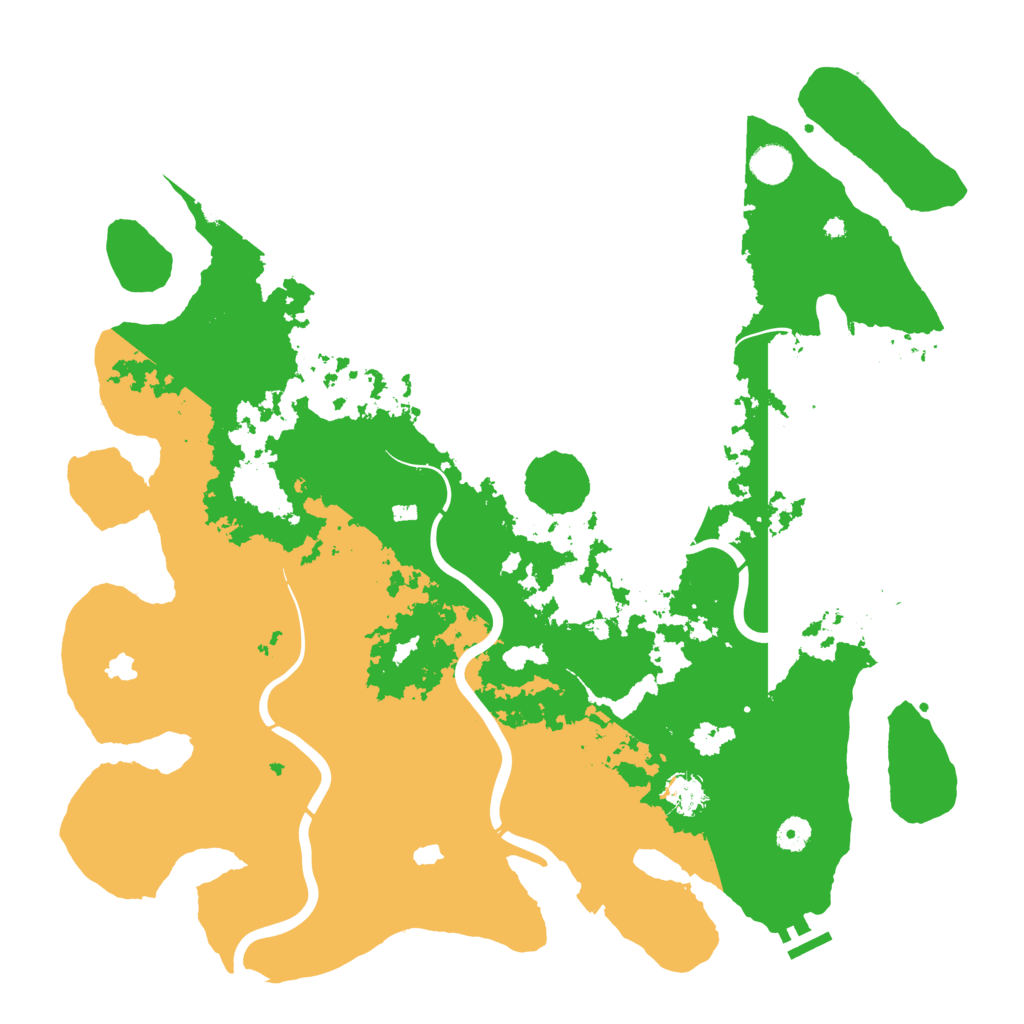 Biome Rust Map: Procedural Map, Size: 4500, Seed: 706327830