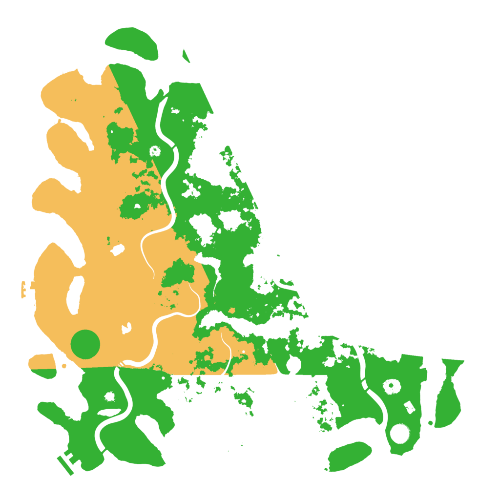 Biome Rust Map: Procedural Map, Size: 4500, Seed: 2024006962