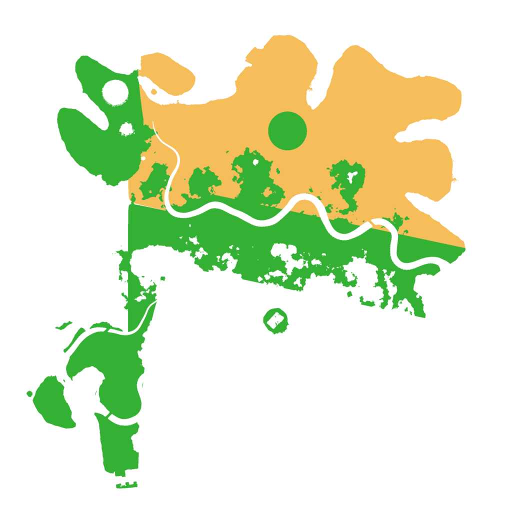 Biome Rust Map: Procedural Map, Size: 3500, Seed: 24681357