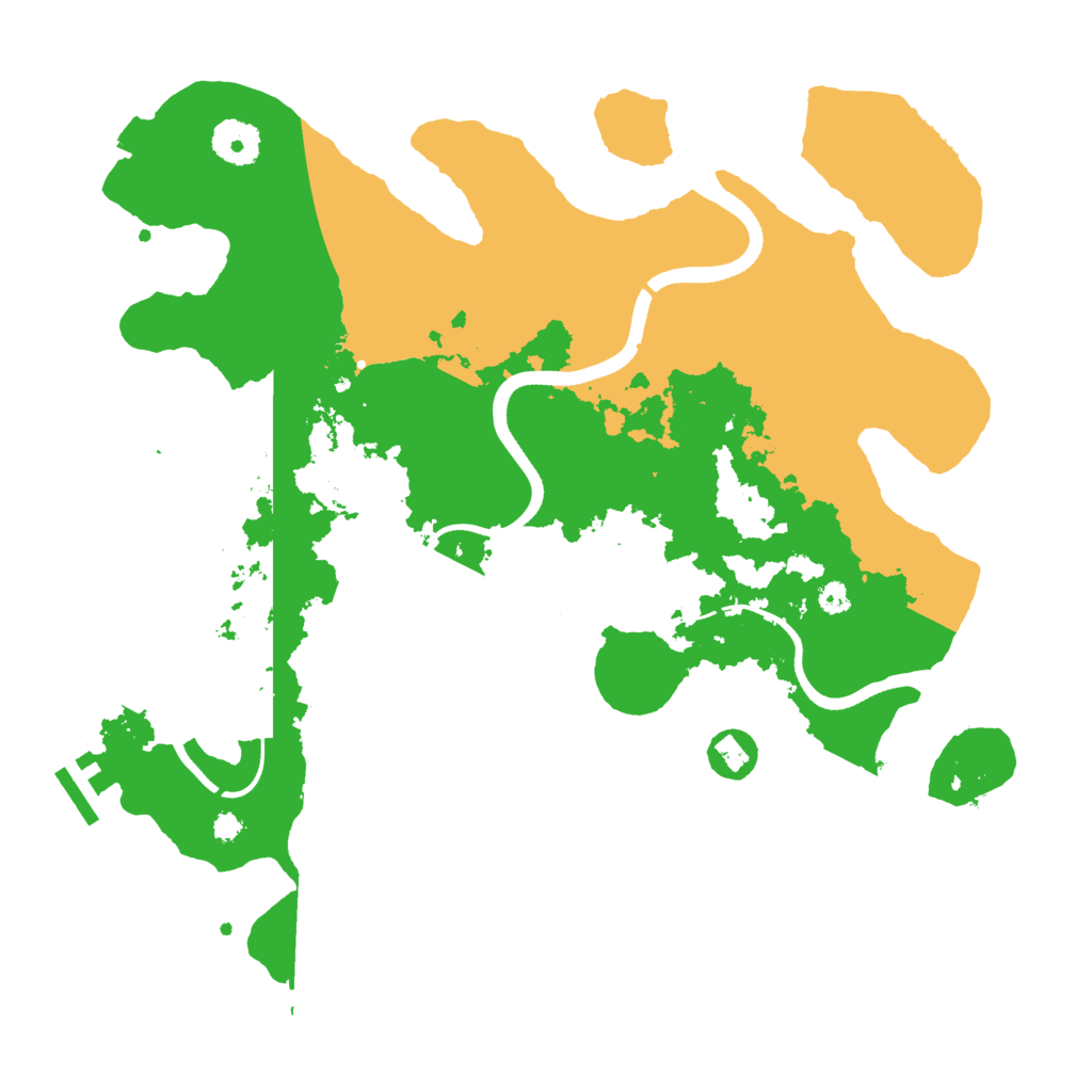 Biome Rust Map: Procedural Map, Size: 3500, Seed: 872436