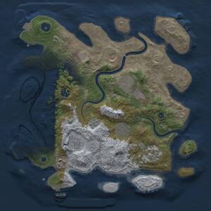 Thumbnail Rust Map: Procedural Map, Size: 3500, Seed: 872436, 14 Monuments