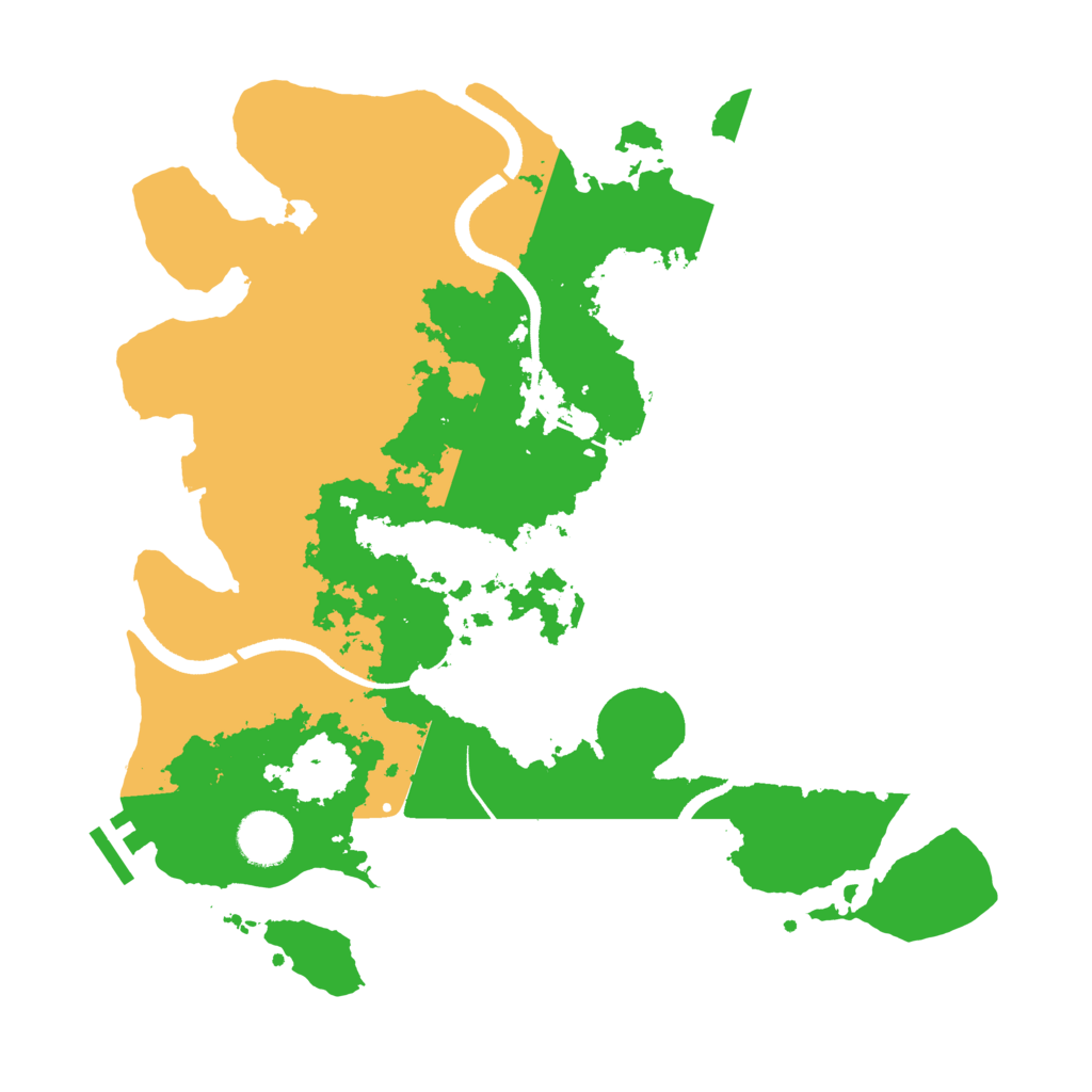 Biome Rust Map: Procedural Map, Size: 3500, Seed: 1509850078