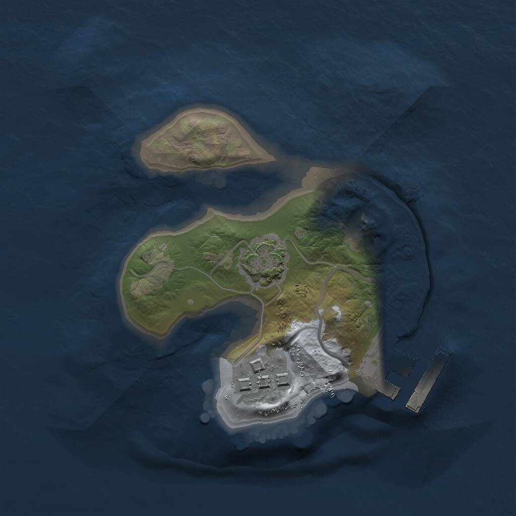 Rust Map: Procedural Map, Size: 1500, Seed: 452904452, 4 Monuments