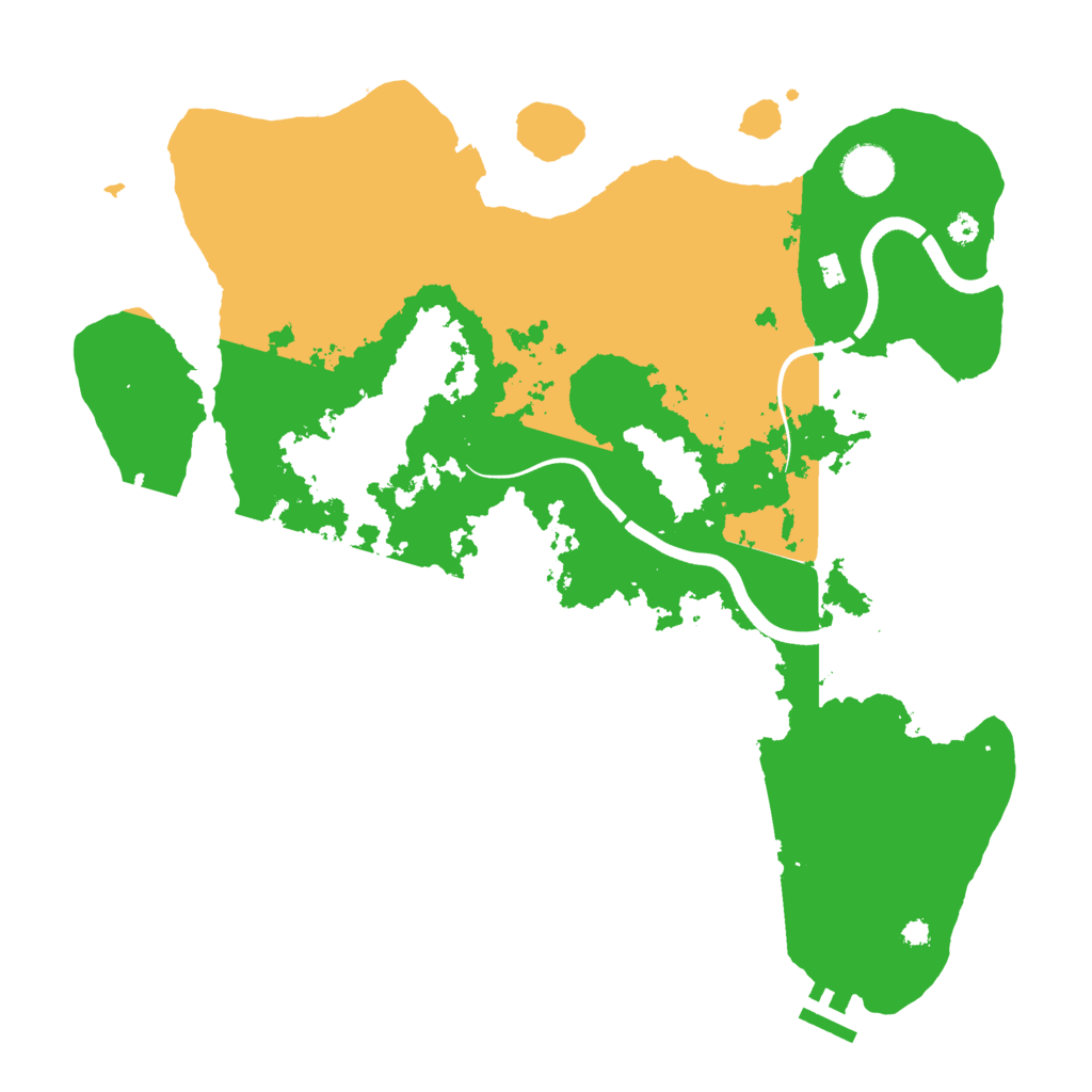 Biome Rust Map: Procedural Map, Size: 3700, Seed: 1532931733