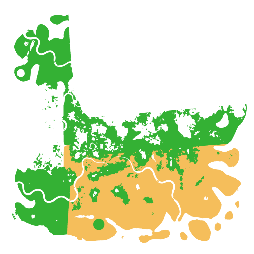 Biome Rust Map: Procedural Map, Size: 6000, Seed: 65079226
