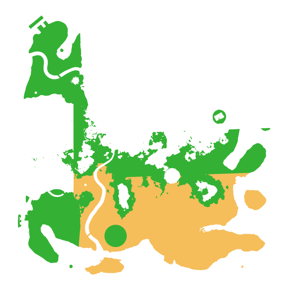 Biome Rust Map: Procedural Map, Size: 3500, Seed: 964128027