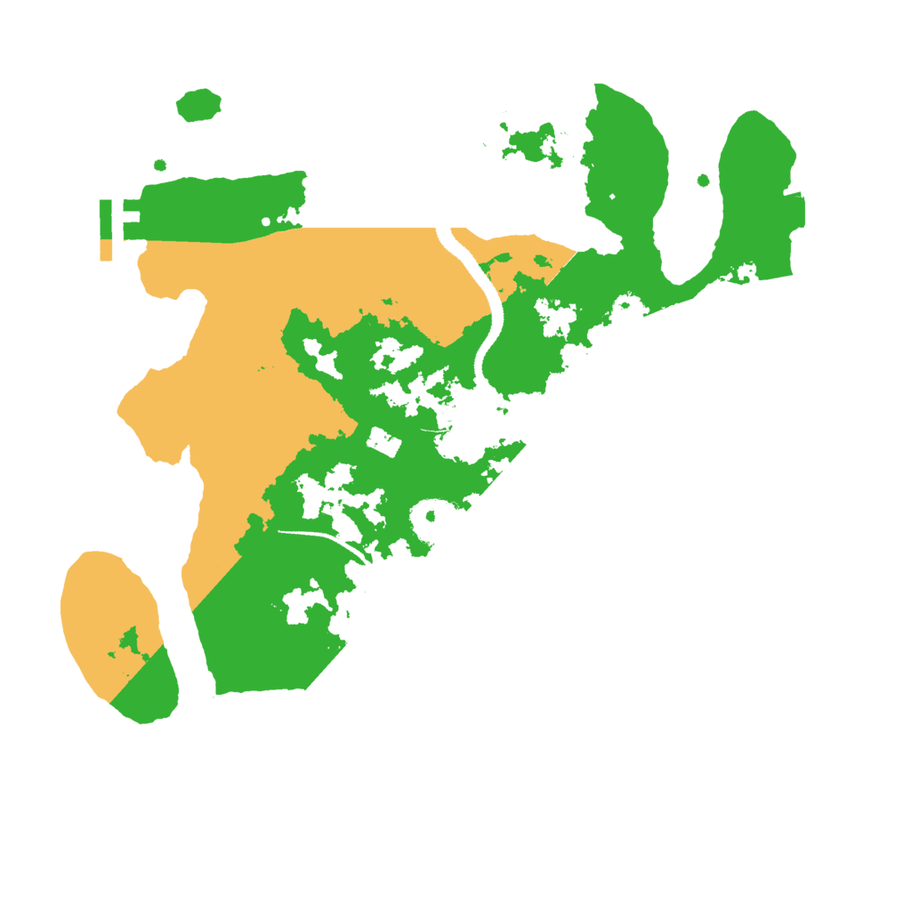 Biome Rust Map: Procedural Map, Size: 3000, Seed: 23140