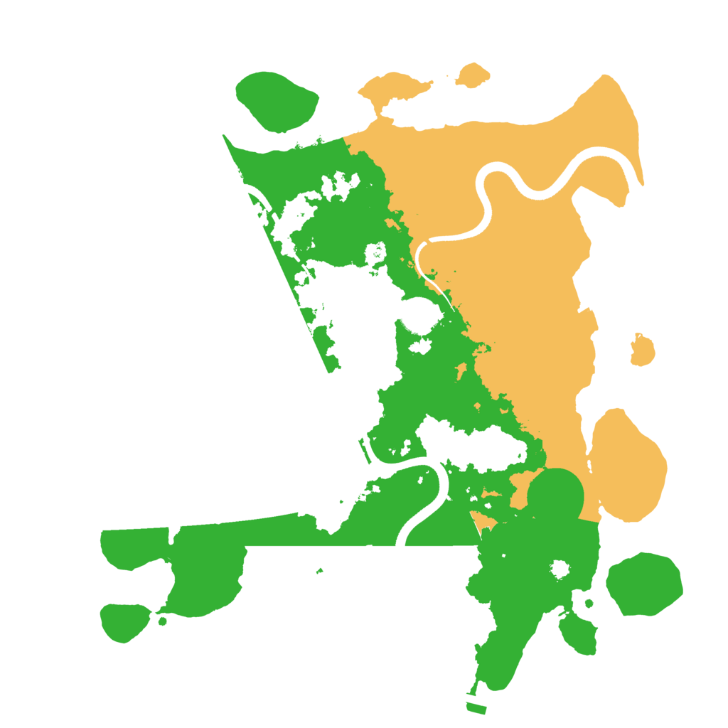 Biome Rust Map: Procedural Map, Size: 3500, Seed: 190967296