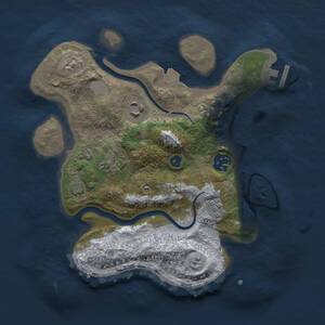 Thumbnail Rust Map: Procedural Map, Size: 2750, Seed: 5827312, 7 Monuments
