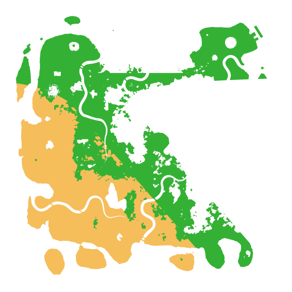 Biome Rust Map: Procedural Map, Size: 4500, Seed: 962463674