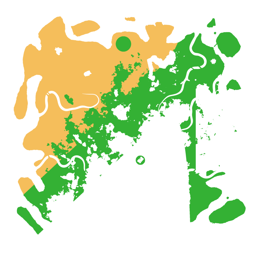 Biome Rust Map: Procedural Map, Size: 4500, Seed: 1092467446