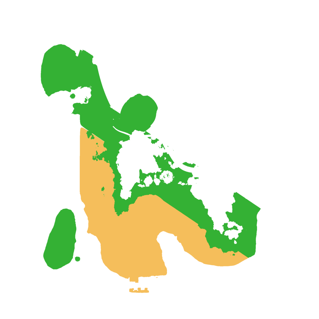 Biome Rust Map: Procedural Map, Size: 2500, Seed: 23000