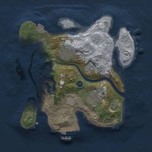 Thumbnail Rust Map: Procedural Map, Size: 2500, Seed: 23000, 8 Monuments