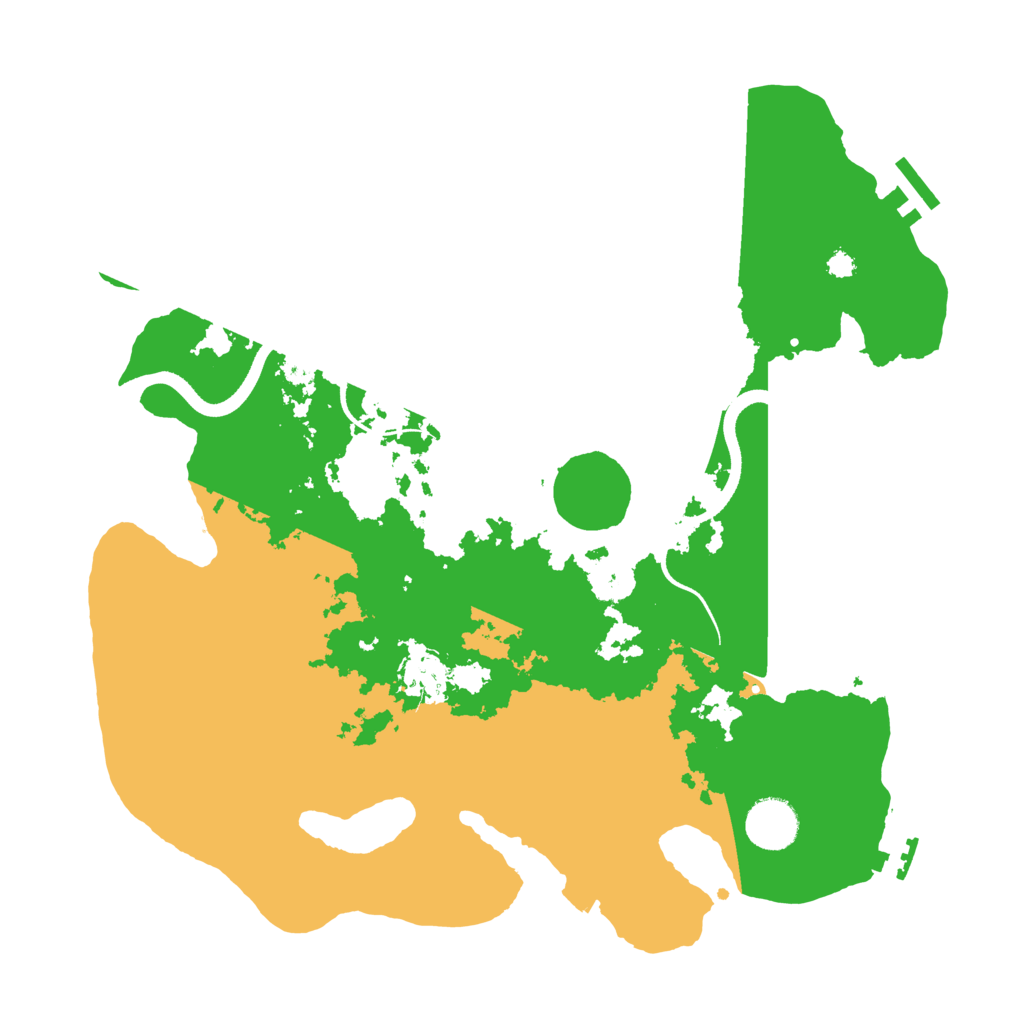 Biome Rust Map: Procedural Map, Size: 3500, Seed: 407304802