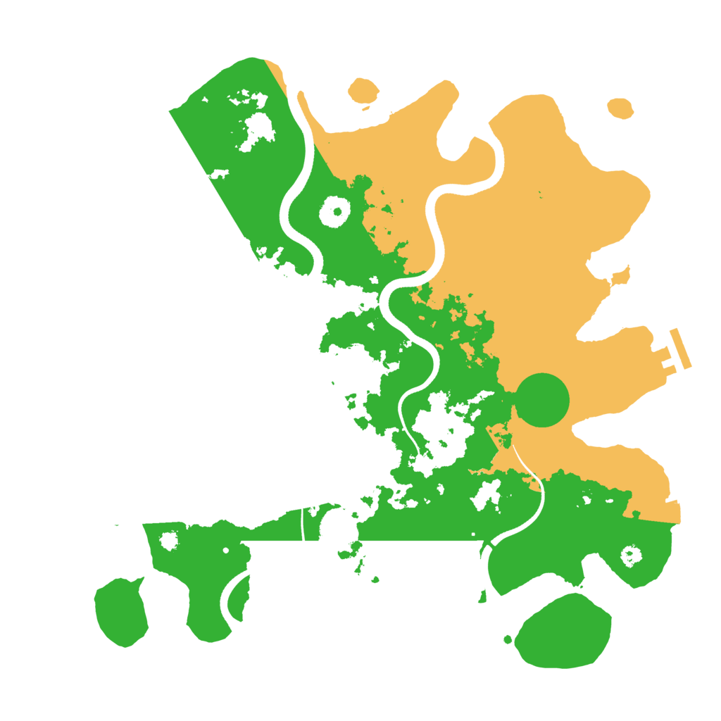 Biome Rust Map: Procedural Map, Size: 3500, Seed: 981967314