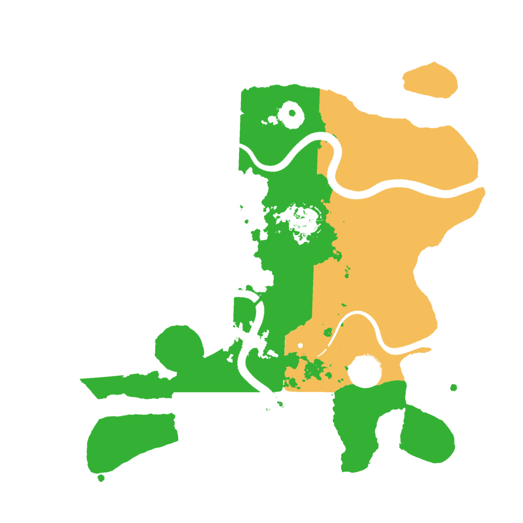 Biome Rust Map: Procedural Map, Size: 3000, Seed: 2023515313