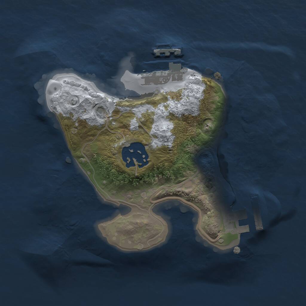 Rust Map: Procedural Map, Size: 1750, Seed: 391900115, 4 Monuments