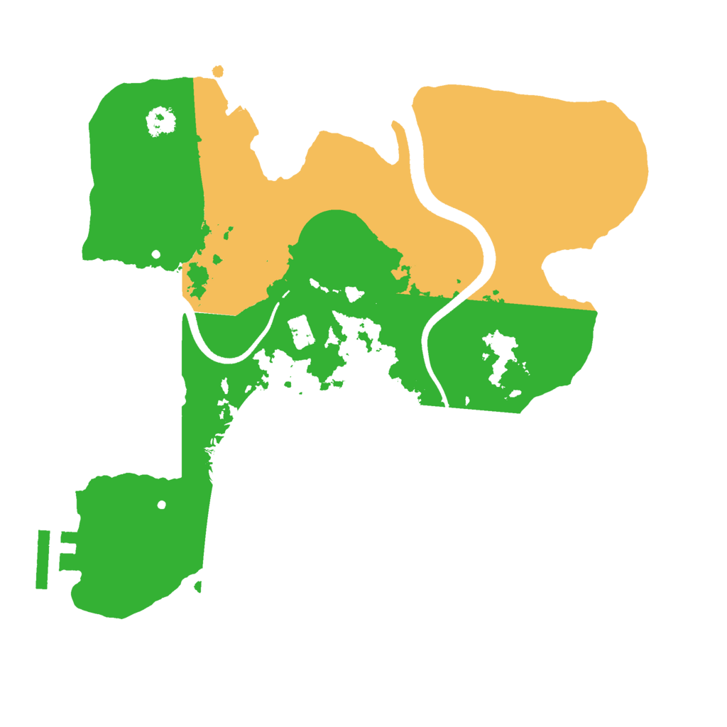 Biome Rust Map: Procedural Map, Size: 2500, Seed: 1377239980
