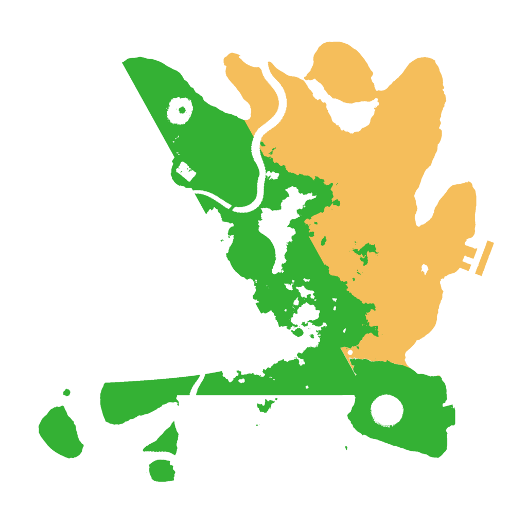 Biome Rust Map: Procedural Map, Size: 3000, Seed: 9941