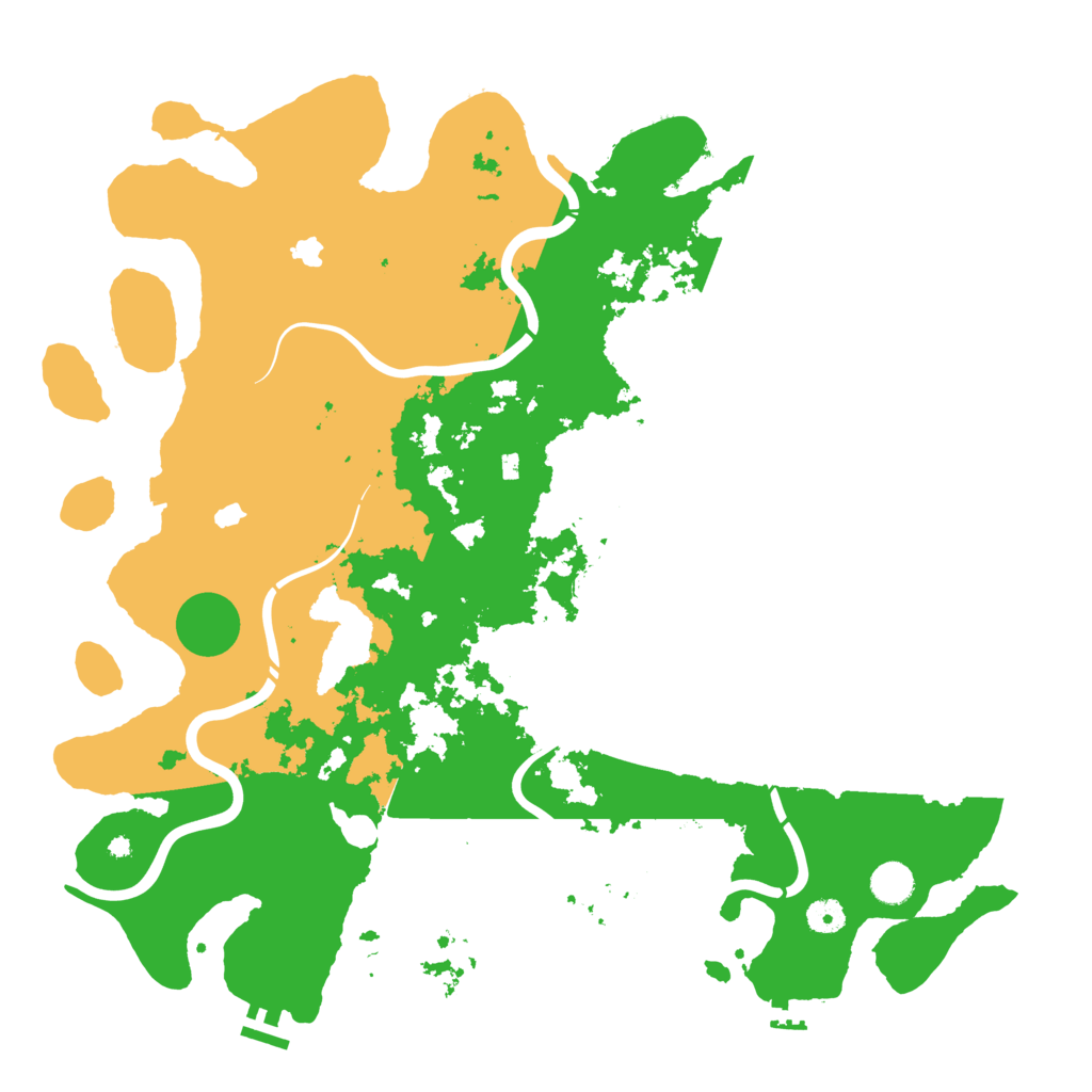 Biome Rust Map: Procedural Map, Size: 4500, Seed: 2063908482