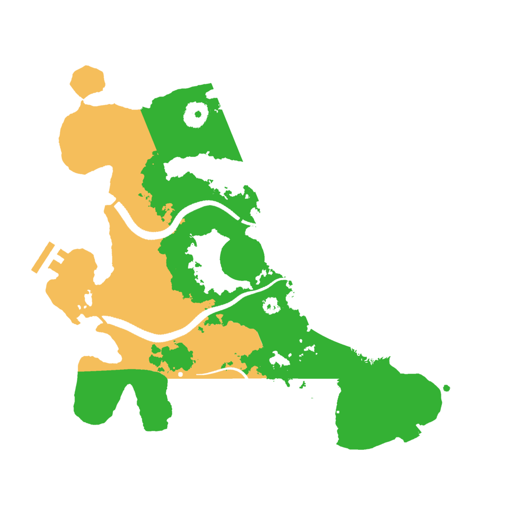 Biome Rust Map: Procedural Map, Size: 3000, Seed: 31044