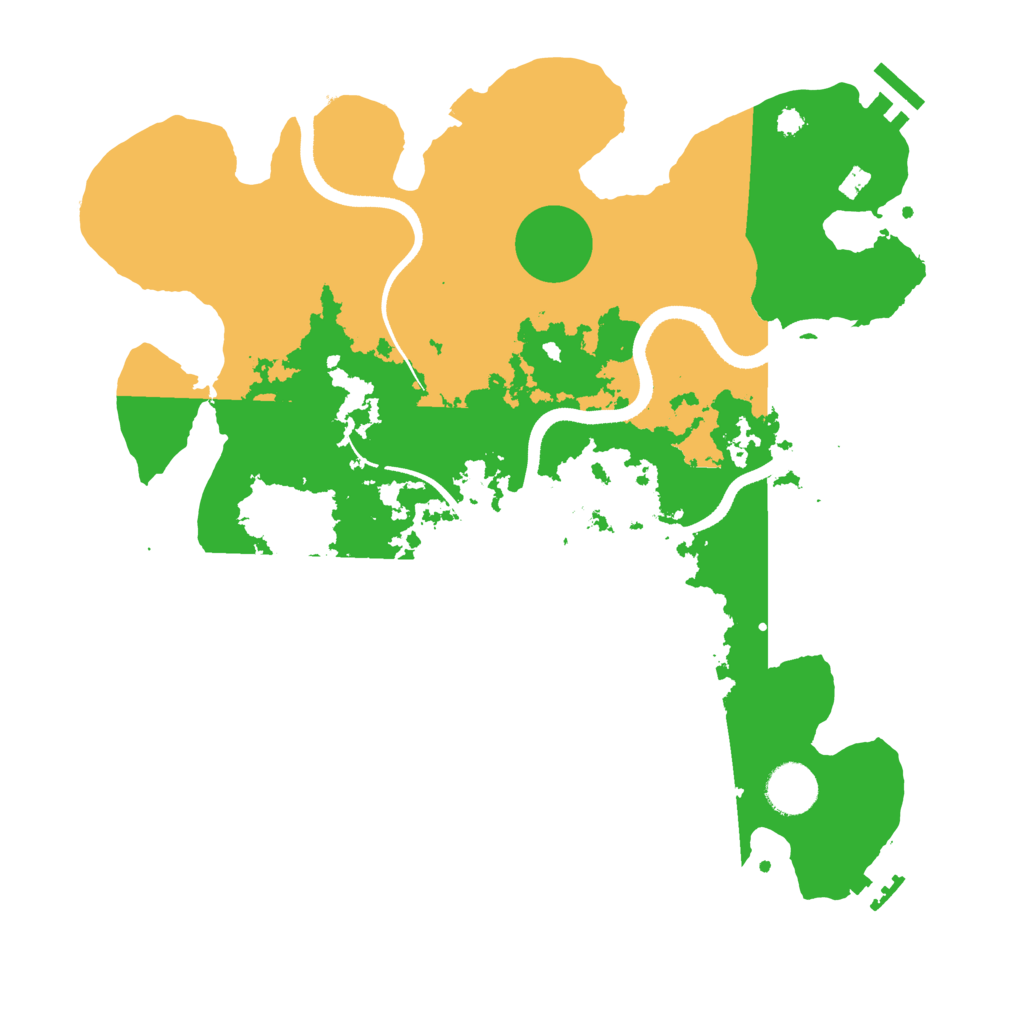 Biome Rust Map: Procedural Map, Size: 3500, Seed: 473432342