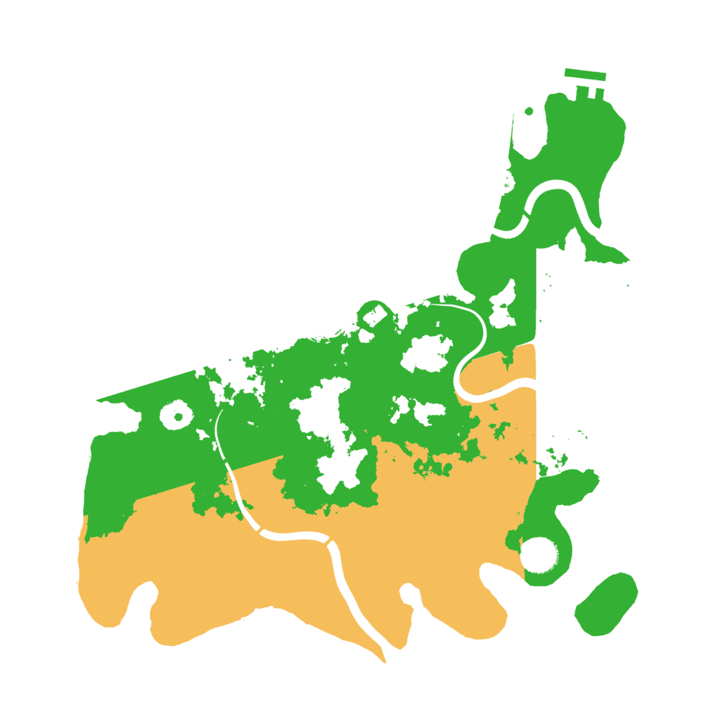 Biome Rust Map: Procedural Map, Size: 3500, Seed: 540999
