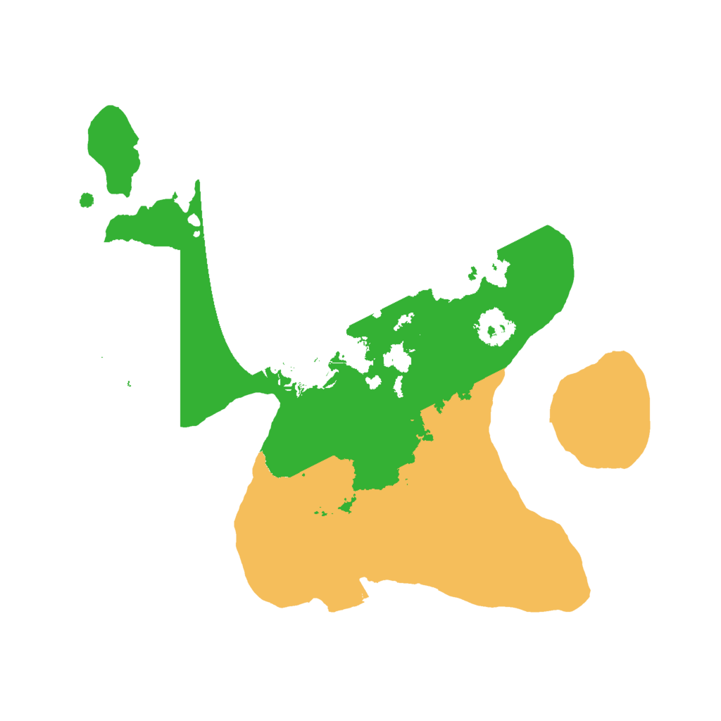 Biome Rust Map: Procedural Map, Size: 2000, Seed: 2004