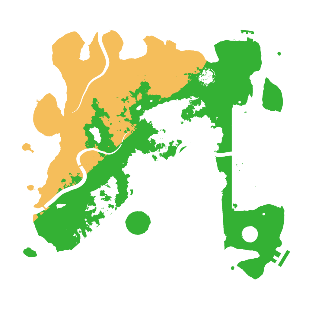 Biome Rust Map: Procedural Map, Size: 3500, Seed: 225085