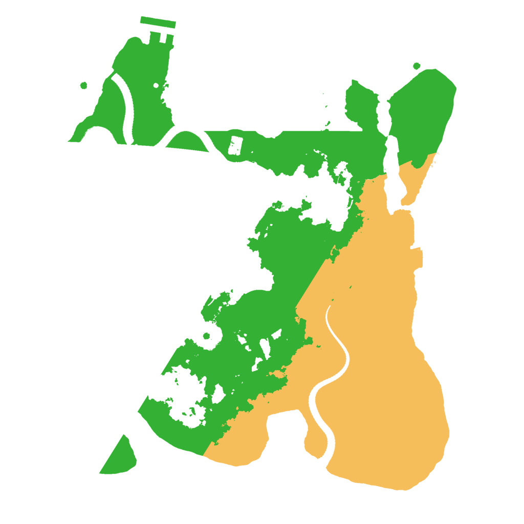 Biome Rust Map: Procedural Map, Size: 3000, Seed: 159258840