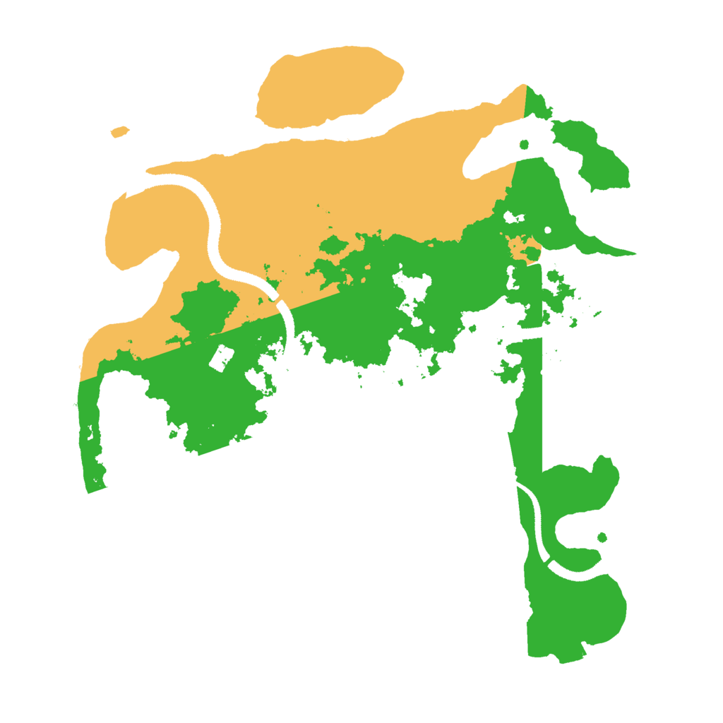 Biome Rust Map: Procedural Map, Size: 3000, Seed: 11207