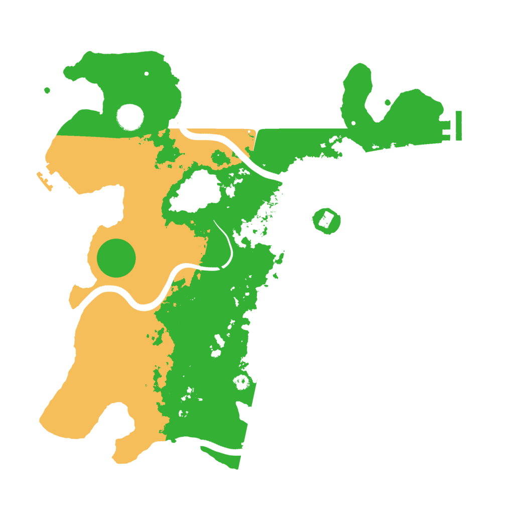 Biome Rust Map: Procedural Map, Size: 3500, Seed: 989691353