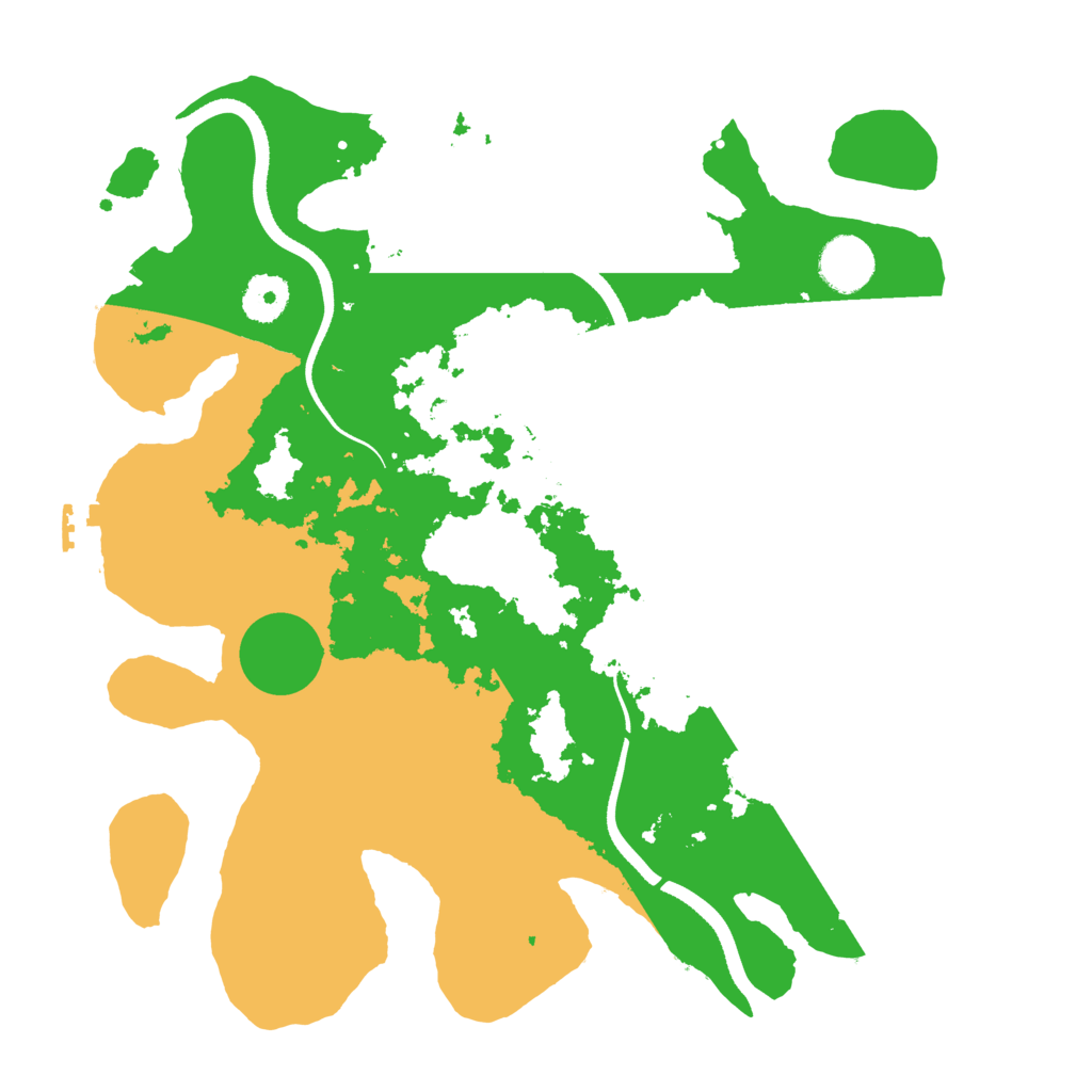 Biome Rust Map: Procedural Map, Size: 3500, Seed: 424321411
