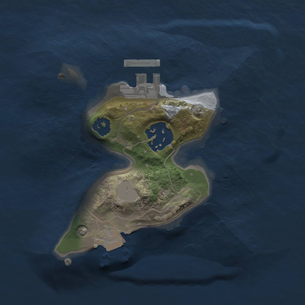 Rust Map: Procedural Map, Size: 1700, Seed: 1538871922, 3 Monuments