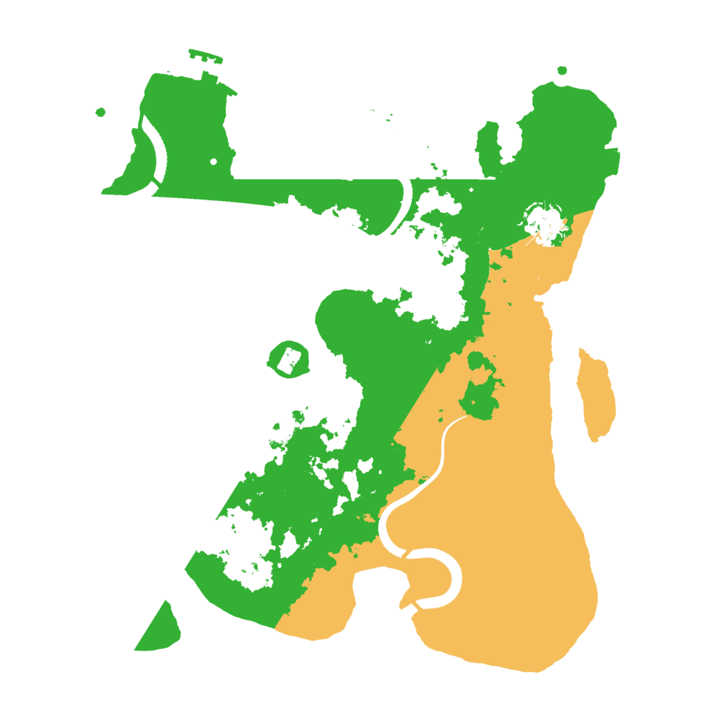 Biome Rust Map: Procedural Map, Size: 3100, Seed: 159258840