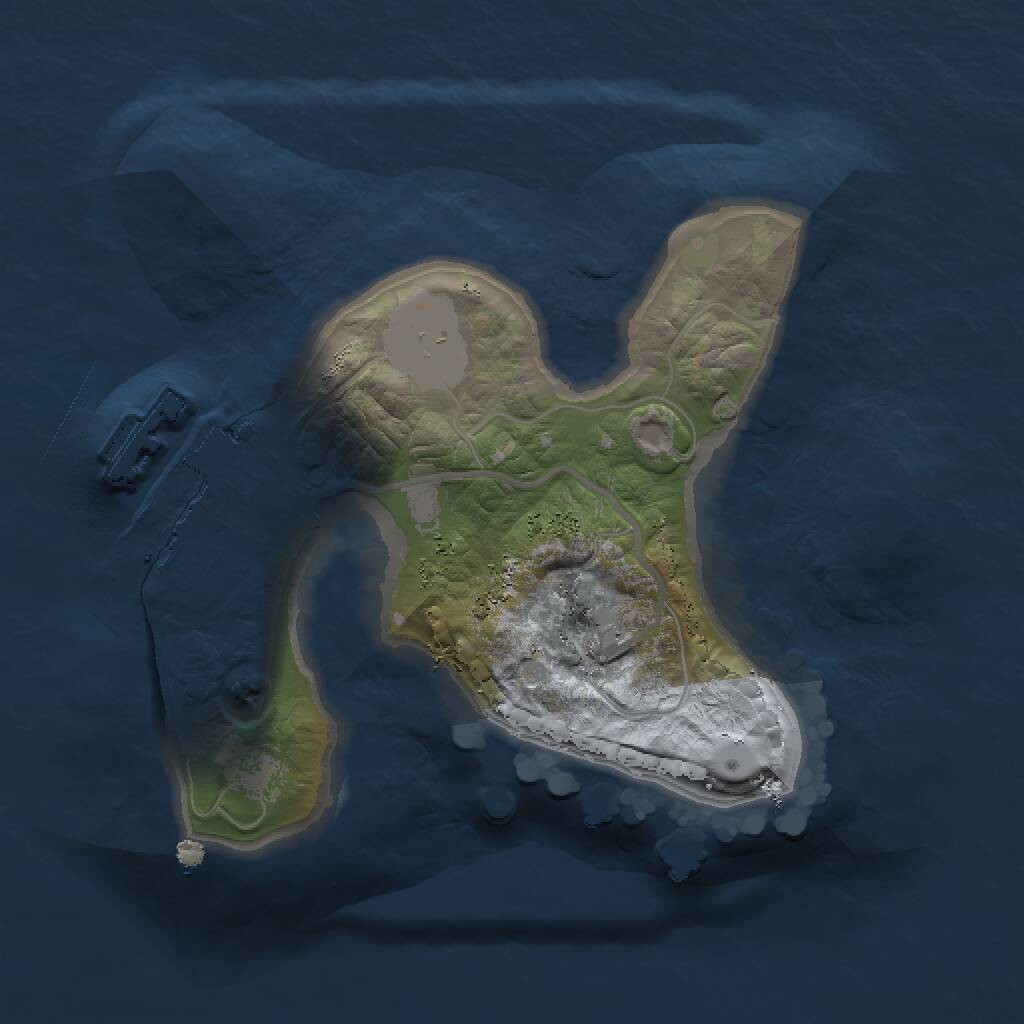 Rust Map: Procedural Map, Size: 1500, Seed: 289871221, 2 Monuments