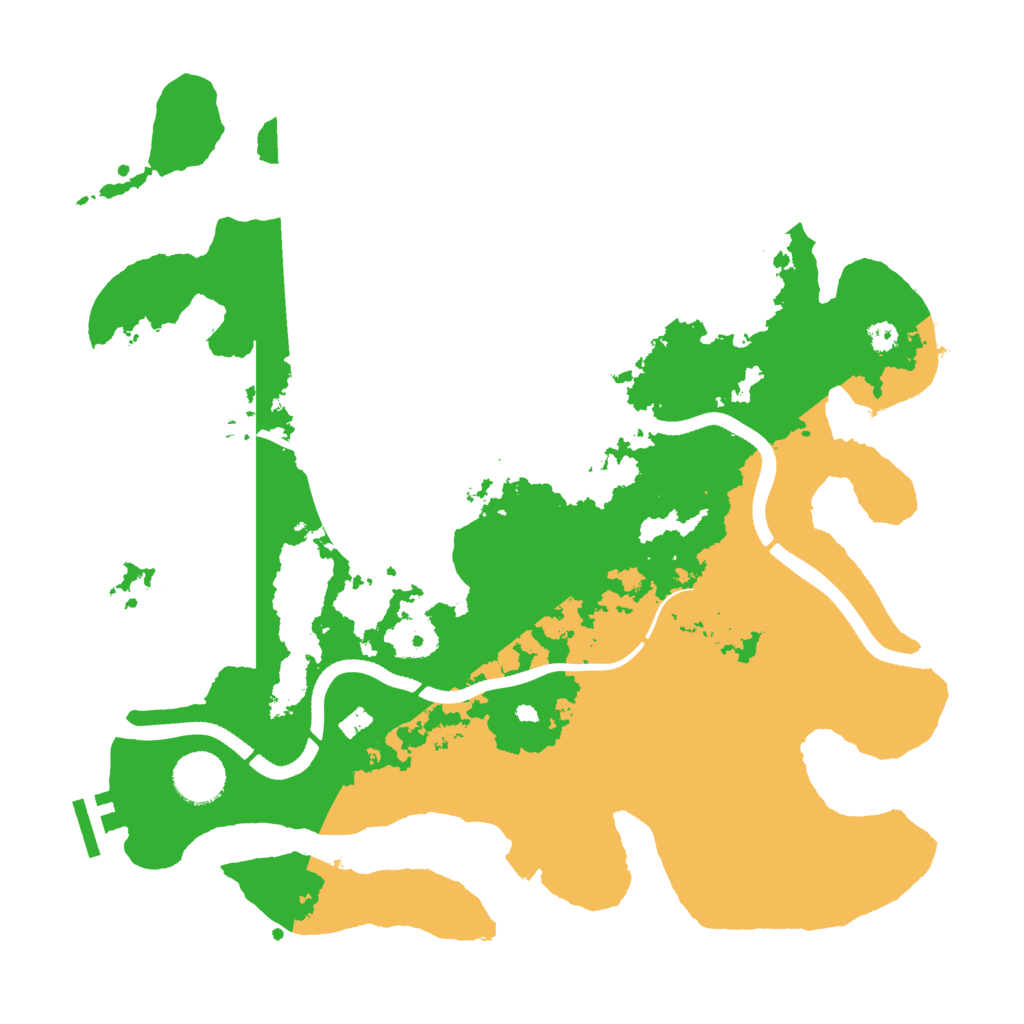 Biome Rust Map: Procedural Map, Size: 3500, Seed: 782451