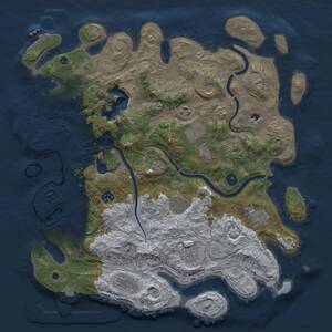 Thumbnail Rust Map: Procedural Map, Size: 4250, Seed: 254017938, 16 Monuments