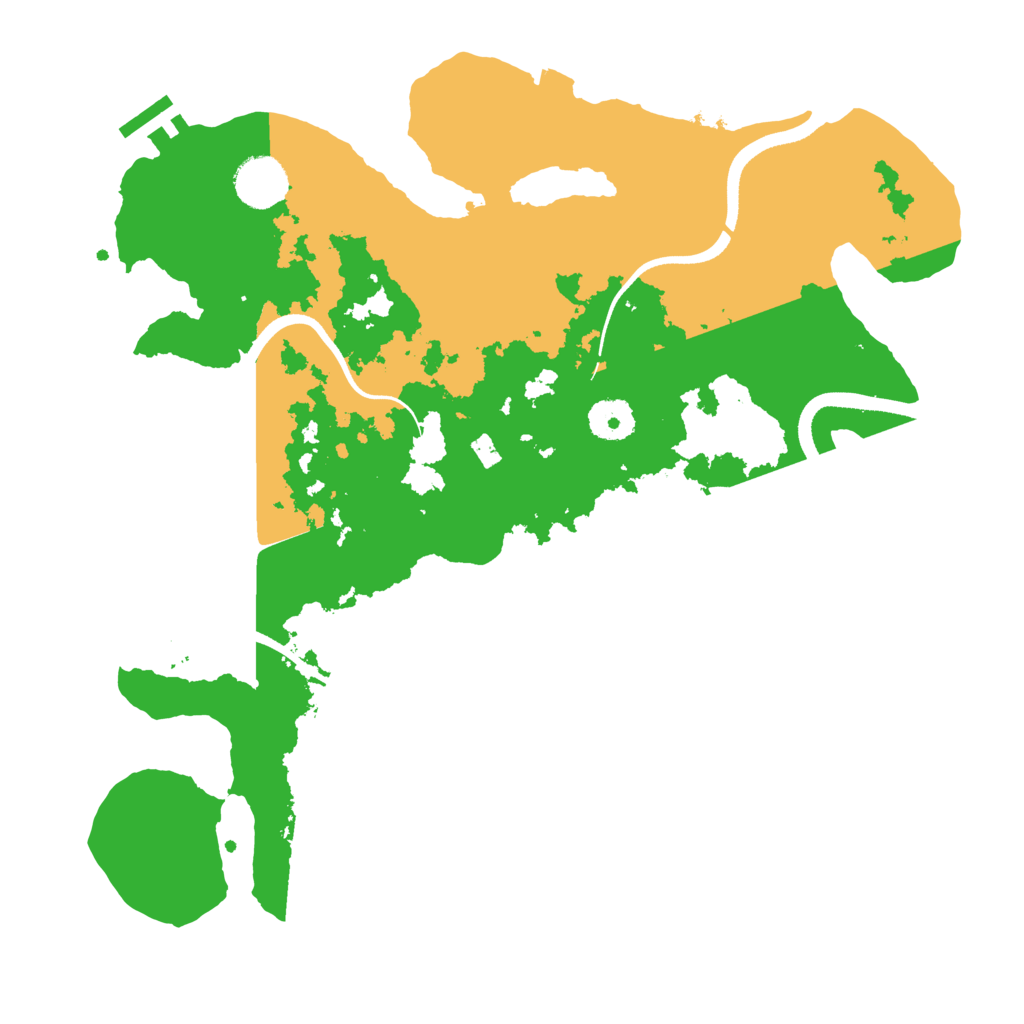 Biome Rust Map: Procedural Map, Size: 3500, Seed: 9090901