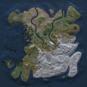 Thumbnail Rust Map: Procedural Map, Size: 3700, Seed: 1356377560, 14 Monuments