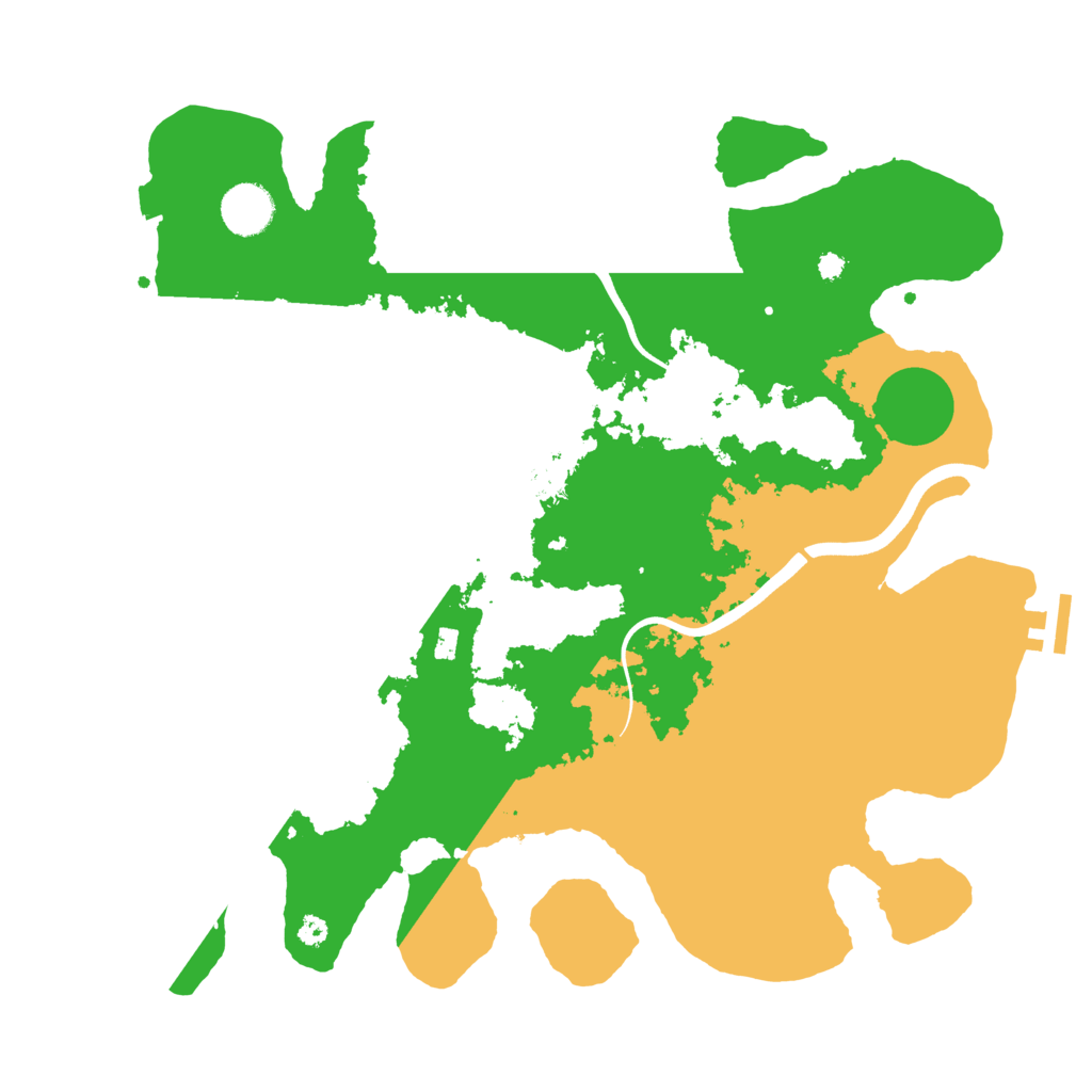 Biome Rust Map: Procedural Map, Size: 3700, Seed: 1462668041