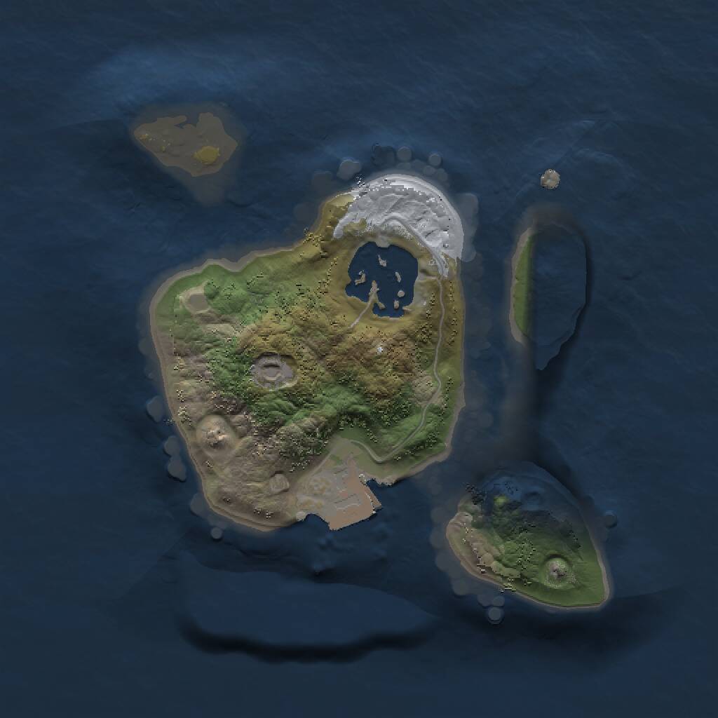 Rust Map: Procedural Map, Size: 1500, Seed: 173, 2 Monuments