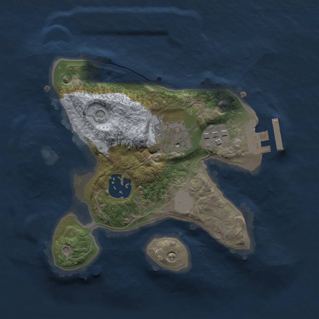Rust Map: Procedural Map, Size: 2000, Seed: 26852669, 6 Monuments