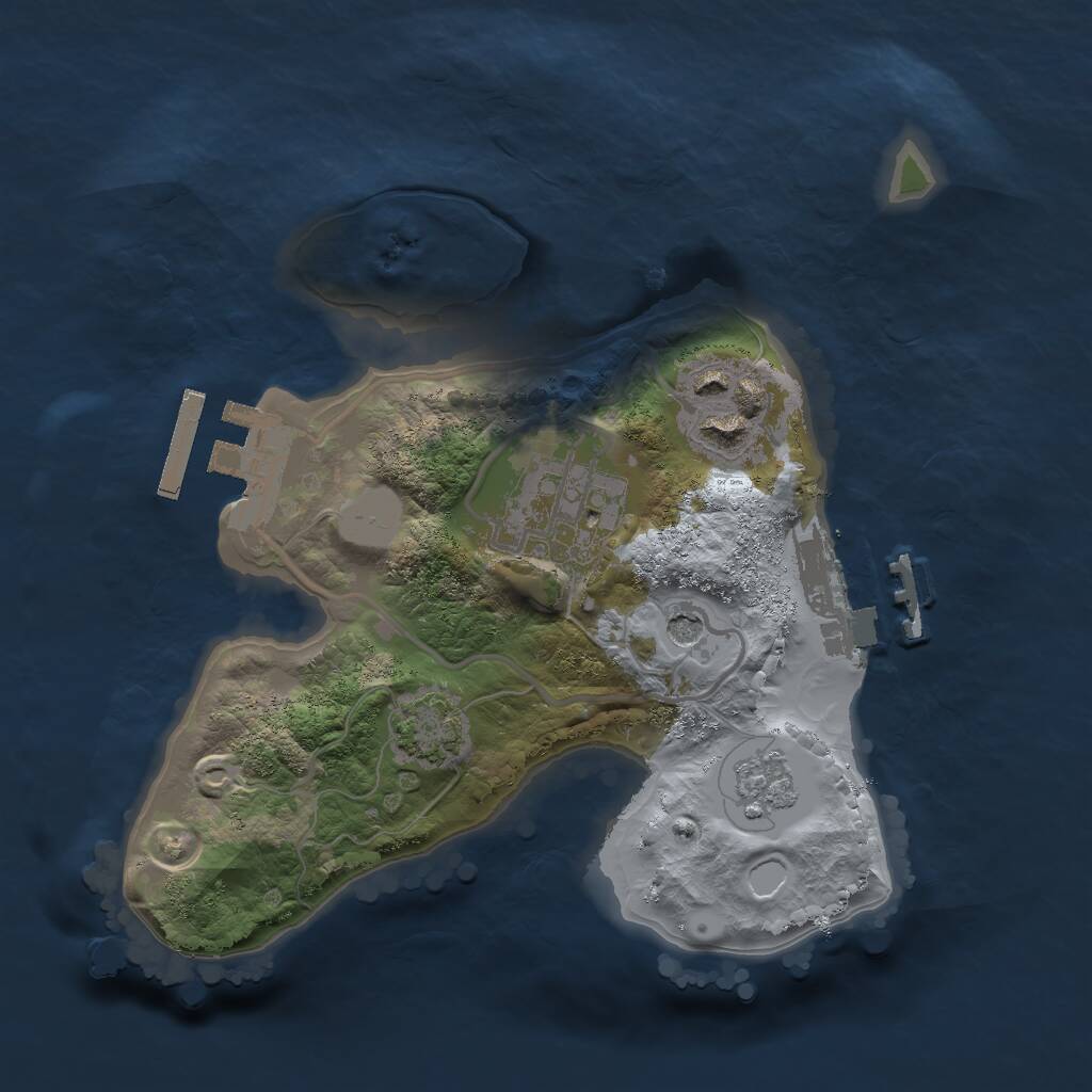 Rust Map: Procedural Map, Size: 2000, Seed: 98475913, 8 Monuments