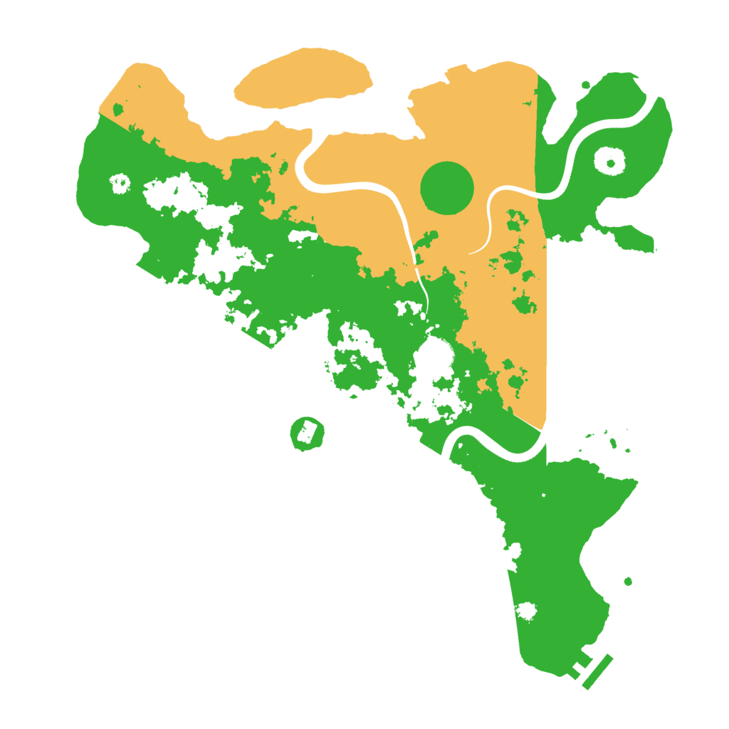 Biome Rust Map: Procedural Map, Size: 3600, Seed: 1243937940