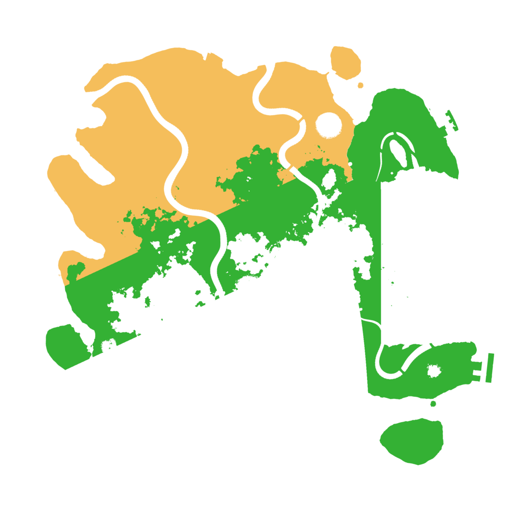 Biome Rust Map: Procedural Map, Size: 3500, Seed: 387218110