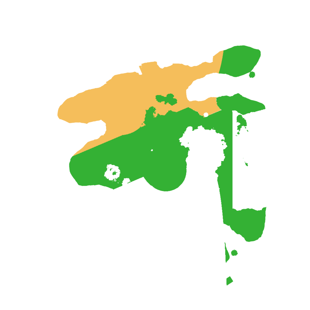 Biome Rust Map: Procedural Map, Size: 2000, Seed: 883822737
