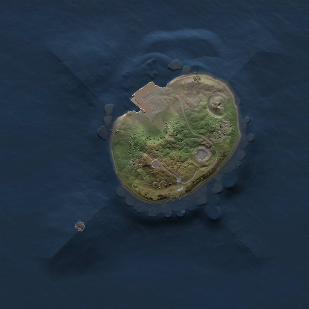 Rust Map: Procedural Map, Size: 1250, Seed: 1338, 1 Monuments