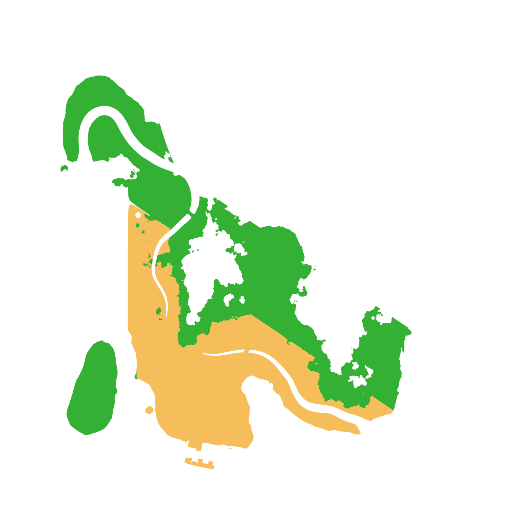 Biome Rust Map: Procedural Map, Size: 2600, Seed: 23000