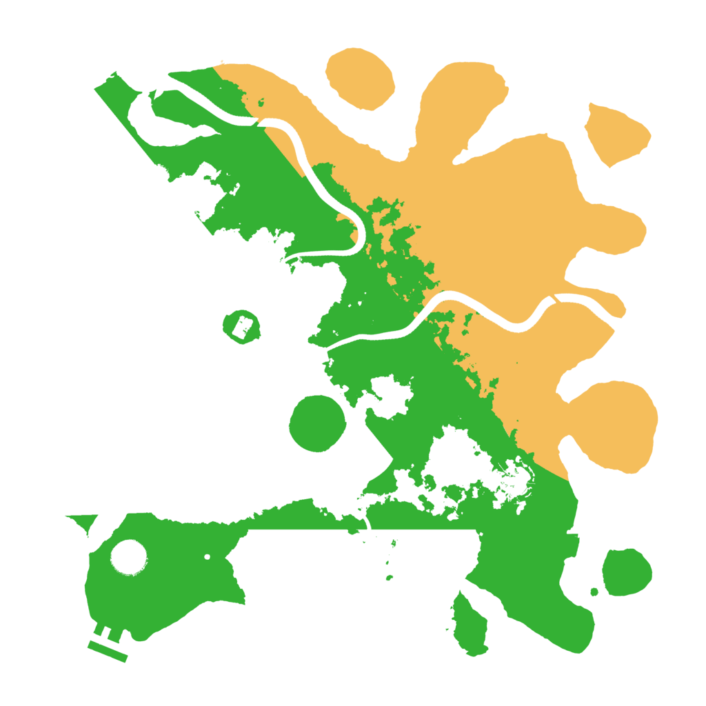 Biome Rust Map: Procedural Map, Size: 3500, Seed: 1707171208